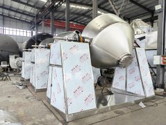 双锥回转真空干燥机-加工现场